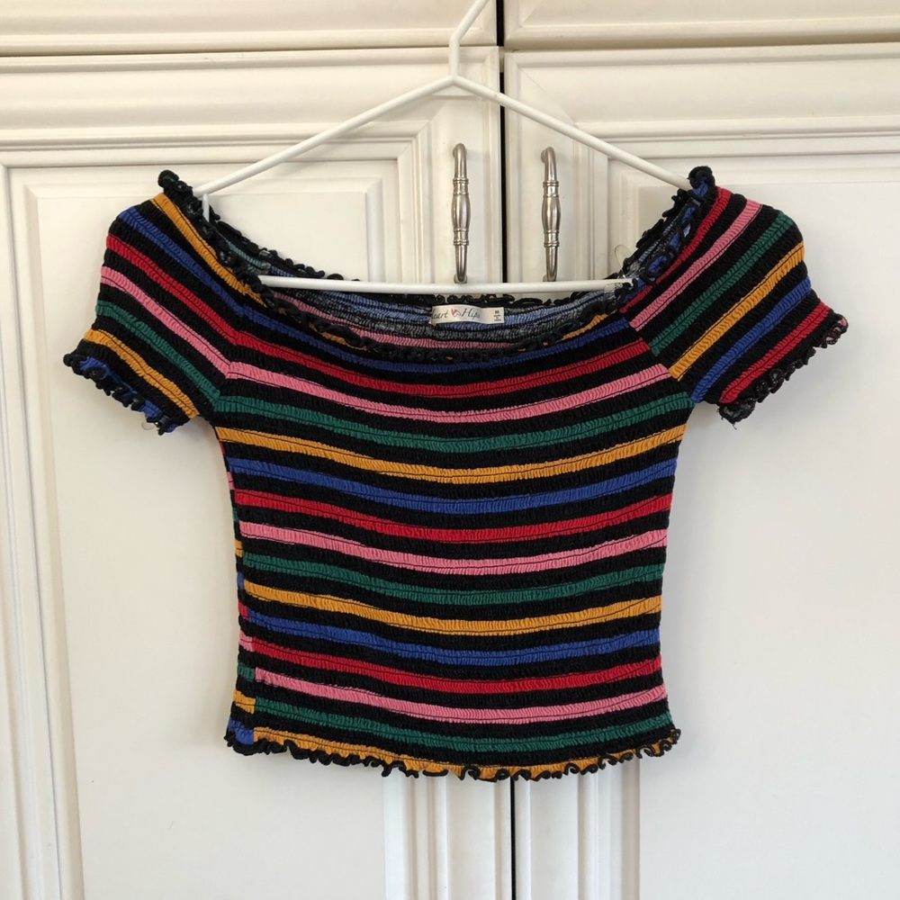 Heart Hips stretchy women’s crop top